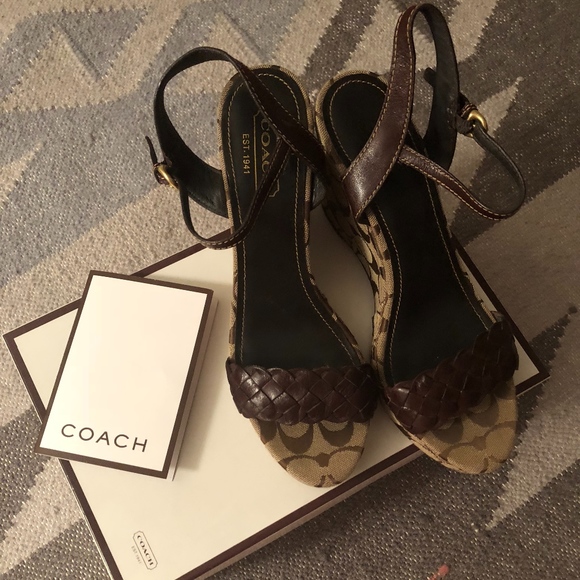 Coach 'Robina Vacchett' Wedge Sandal
